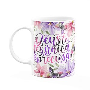 Caneca Dia das Mães - Deus te fez única e preciosa - 325ml