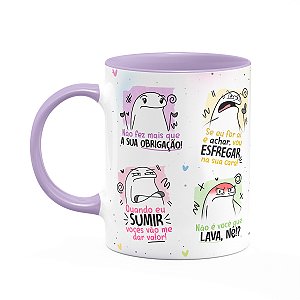 Caneca Flork Mães - Falas de mãe! - B-lilac, 325ml