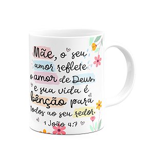 Caneca Mães, feliz dia! - Seu amor reflete o amor de Deus