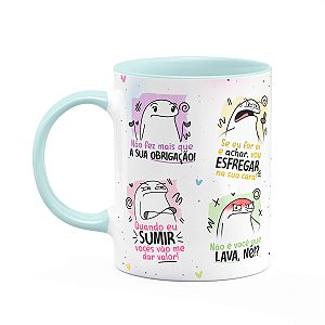 Caneca Flork Mães - Falas de mãe! - Baby Blue - 325ml
