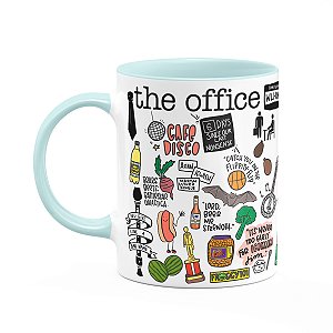 Caneca Geek Icons Moments - The office - Baby blue