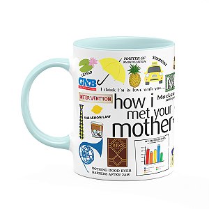 Caneca Geek Icons Moments How i met your mother - Baby blue