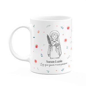 Caneca Religiosa Santinhos - Santa Luzia