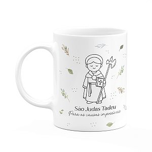Caneca Religiosa Santinhos - São Judas Tadeu - 325ml