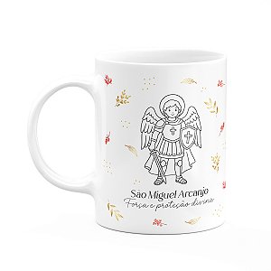 Caneca Religiosa Santinhos - São Miguel Arcanjo - 325ml