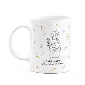 Caneca Religiosa Santinhos - São Pedro - 325ml