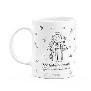 Caneca Religiosa Santinhos - São Rafael Arcanjo - 325ml