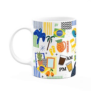 Caneca Brasil Brasilidades - Icons Moments - 325ml