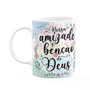 Caneca Amizade - Nossa amizade é benção de Deus - M2