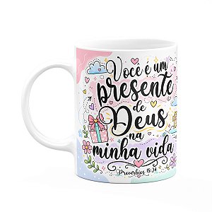 Caneca Amizade - Você é presente de Deus na minha vida - M2