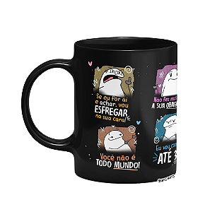 Caneca Flork Mães - Falas de Mãe - Preta (Saldo)