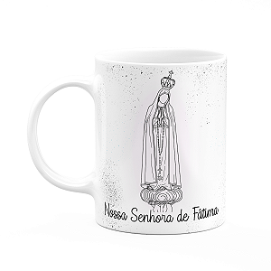 Caneca Religiosa Orações - Nossa senhora de Fátima (Saldo)