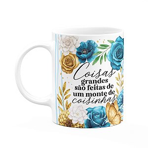 Caneca Floral Positividade - Coisas Grandes