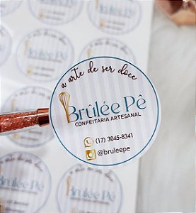 Adesivo Redondo 4,8 x 4,8 cm