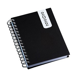 Agenda diária espiral capa dura personalizada - Cód.: 500LQ