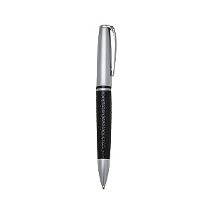 CANETA METAL FOSCO C/ COURO - Cód.: ER133F