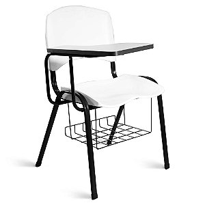 Cadeira Plástica Universitária A/E Branco Lara