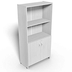 Armário Porta Baixa 2 Portas para Escritório com Tampo de 15mm Lux MV133