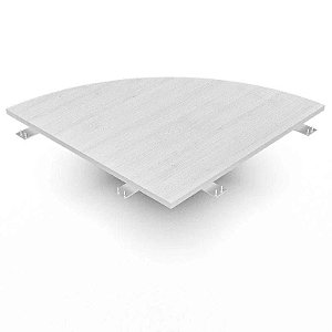Conexão Redonda para Mesa de Escritório com Tampo de 15mm Lux MV169