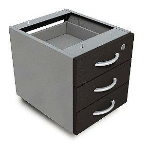 Gaveteiro Fixo de Aço com 3 Gaveta 18mm MV189