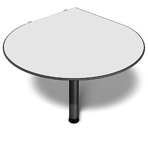 Mesa de Reunião Gota para Escritório com Tampo de 15mm Light MV263