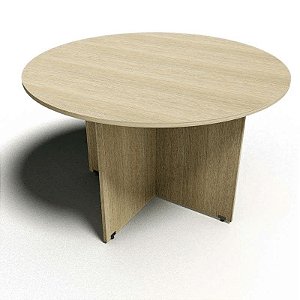 Mesa de Reunião Redonda para Escritório com Tampo de 18mm Fitt MV275