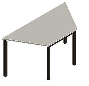 Mesa Refeitório Trapezoidal 70cm de Profundidade com Tampo de 18mm MV327