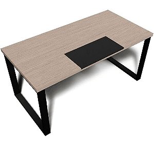 Mesa Reta de Escritório com 2 Pés em Aço 70x30 e Tampo de 36mm Vercelli MV335