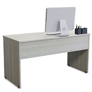 Mesa Reta de Escritório com Tampo de 15mm Pé Painel Home Office