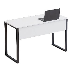 Mesa Reta de Escritório com Tampo de 15mm Pé Aço Home Office