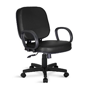 Cadeira Obeso Ecologica Plus Size Giratória Relax Preto
