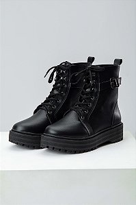 Bota Coturno Fivela Lohaz Preto
