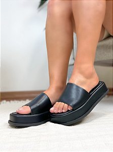 Tamanco Flat Selene Lohaz Preto