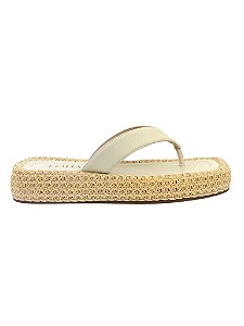 Tamanco Flatform Alba Lohaz Off White