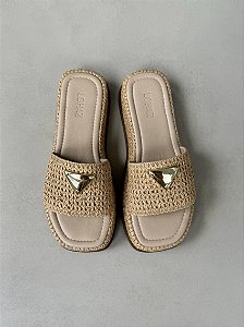 Tamanco Flat Ibiza Lohaz Natural
