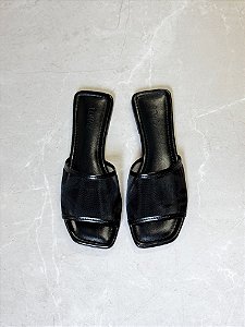 Tamanco Tela Maya Lohaz Preto