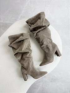 Bota Giulia Slouch Lohaz Taupe