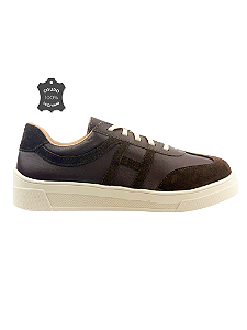 Supra - Tênis Couro Feminino Casual Café