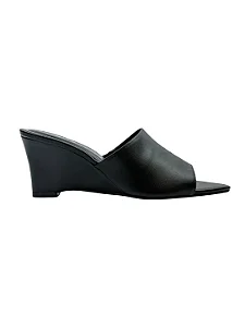 Eva - Tamanco Feminino Gáspea Anabela Preto