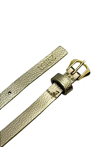 Cinto Feminino Couro Ouro Light