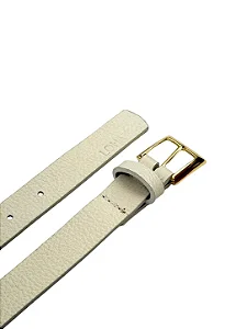 Cinto Feminino Couro Off White