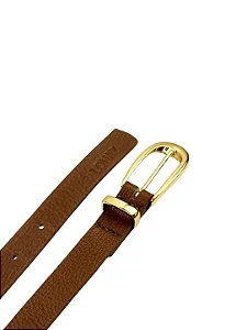 Cinto Feminino Couro Caramelo