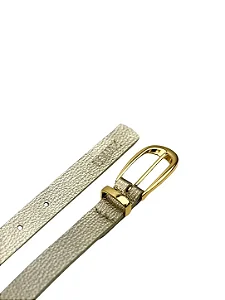 Cinto Feminino Couro Ouro Light