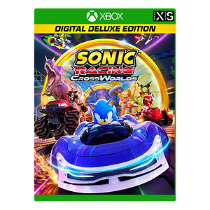 Sonic Racing: CrossWorlds Deluxe - Xbox One e Series S/X - Midia Digital - Sonic Racing CrossWorlds