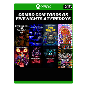 Five Nights at Freddy’s – Coleção Completa - Xbox One e Series S/X – Mídia Digital - Todos os FNAFS para Xbox