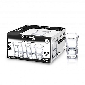 JOGO DE COPO VD. PARA DOSE 48ML - 6 UNDS
