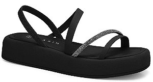 Sandália Flatform Strass-Napa Ramarim