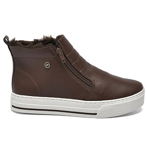 Tênis Casual Abotinado Feminino Cano Baixo Via Marte