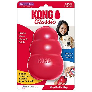 Brinquedo Kong Classic Mordedor Recheável Vermelho XG