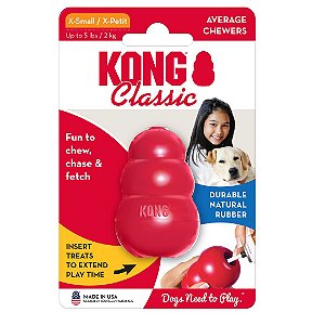 Brinquedo Kong Classic Mordedor Recheável Vermelho XP